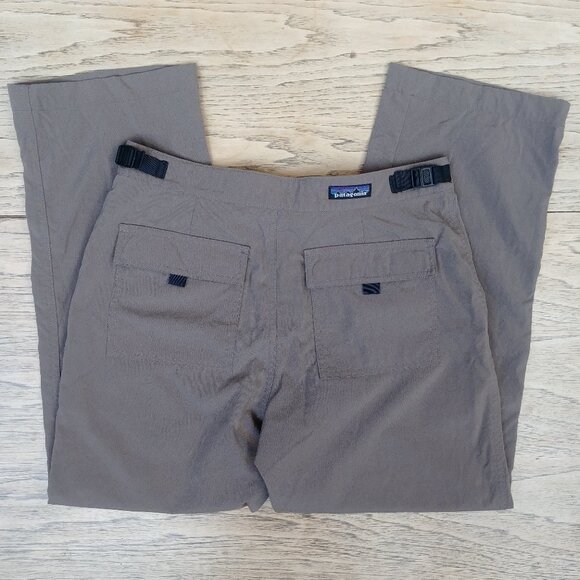 Patagonia taupe gray cropped pant size 8 - Picture 1 of 10